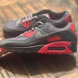 Nike Red and Black Sneakers